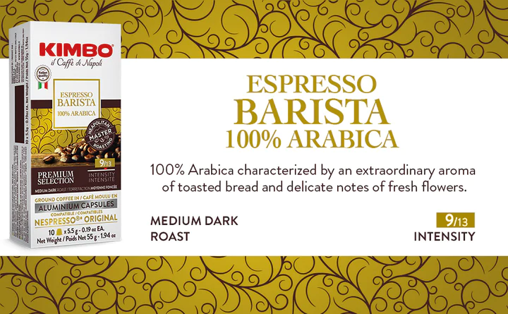 Kimbo Nespresso Barista 100% Arabica ALU-KAPSULE 10kom. - Image 3