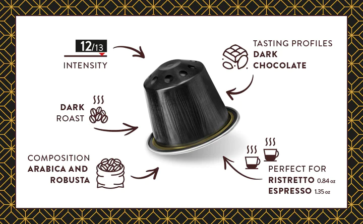 Kimbo Nespresso Ristretto 5,5gr. 10kom. - Image 2