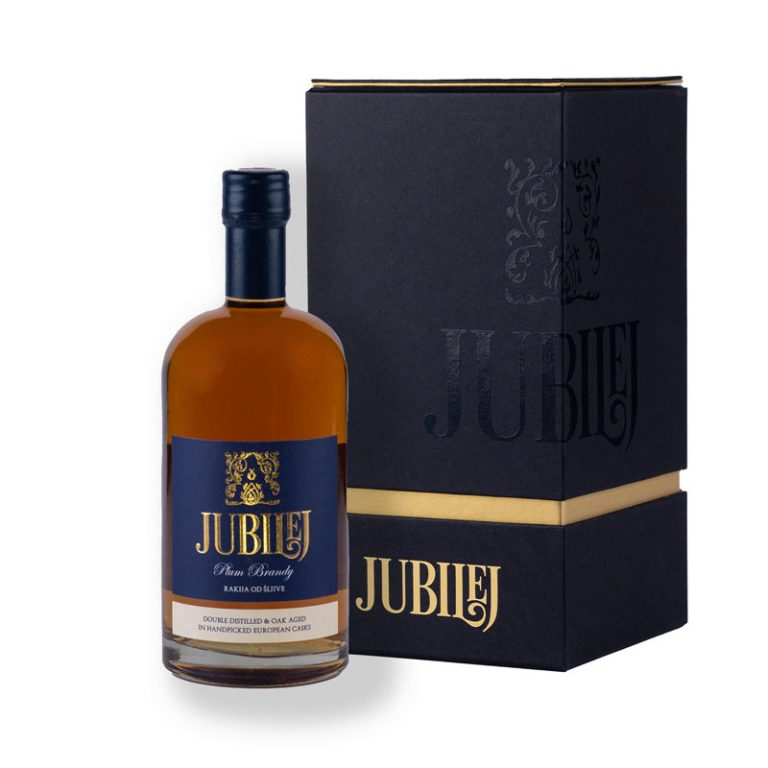 Jubilej Elegant kutija – rakija od šljive 0.7l