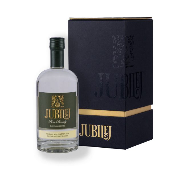 Jubilej Elegant kutija – rakija od kruške 0.7l